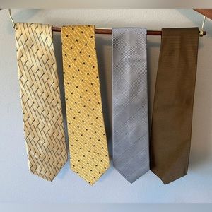 4 Pack Silk Tie Assortment